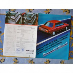 Renault 9 TD GTD TDE, catalogue brochure dépliant