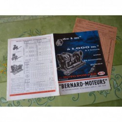 Bernard Moteurs, groupes moto-pompe, catalogue brochure dépliant