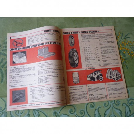 Accessoires Gaubert Auto 1968, catalogue brochure dépliant