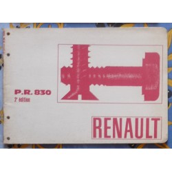  Détails sur  Renault, boulonnerie normalisée, PR 830, catalogue brochure dépliant 