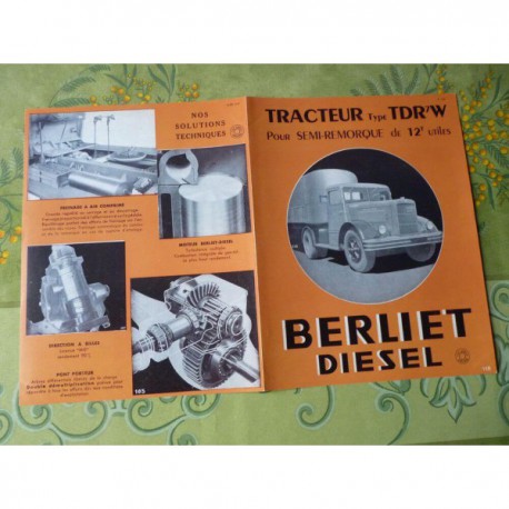 camion Berliet TDR 7W, catalogue brochure