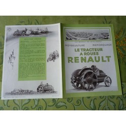 tracteur Renault à roues...