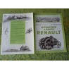 tracteur Renault à roues fer Type HO, catalogue brochure