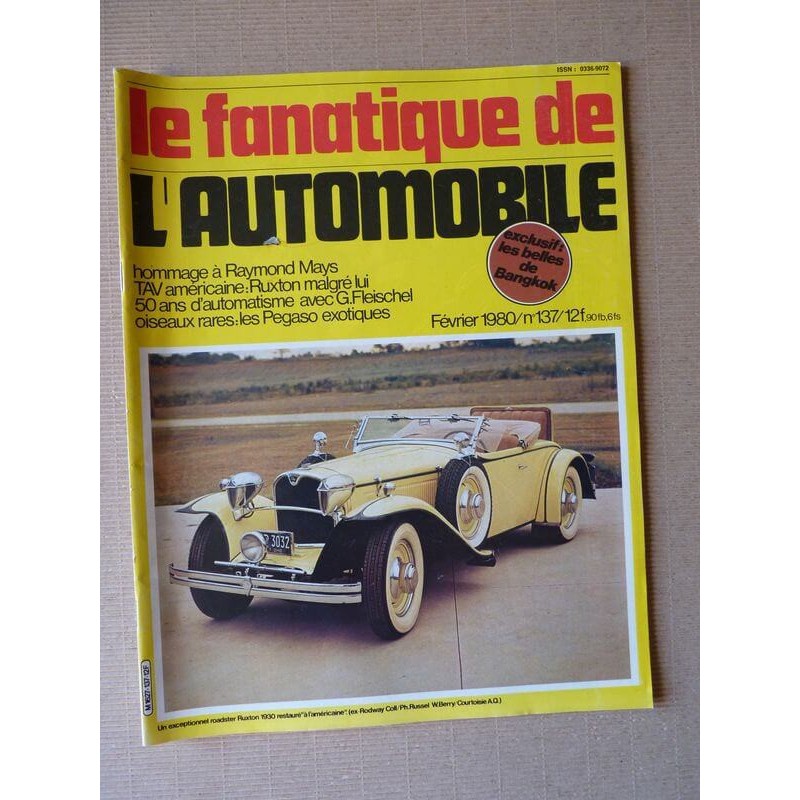 Le Fanatique n°137, Simca Aronde, Pegaso, ALAAC Nancy, Raymond Mays, Gaston Fleischel, Sunbeam 90