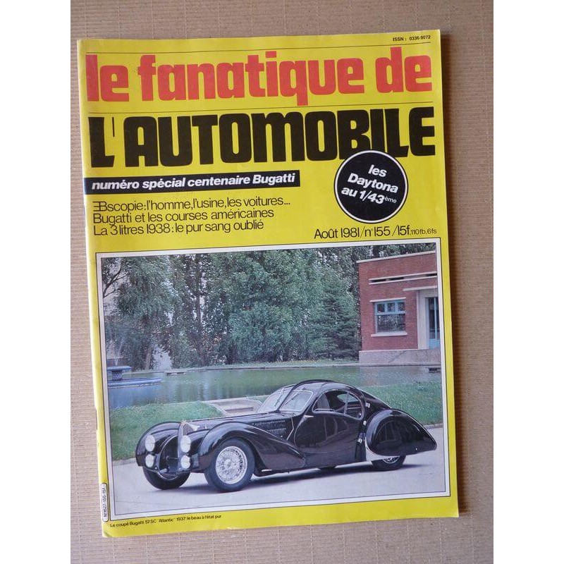 Le Fanatique n°155, Lancia Lambda, Bugatti Type 59/50B, Ferrari 365 GTB/4 Daytona, special Bugatti