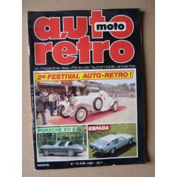 Auto Rétro n°70, Jeep, Lamborghini Espada, Lincoln Continental, Porsche 911S, Saab Sonnett, Citroën hydraulique