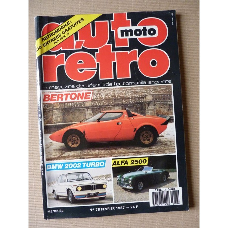 Auto Rétro n°78, AC Cobra 289, Alfa Romeo 6C, Bertone, BMW 735, 2002 Turbo, Lincoln, Rosengart Supertraction, Zundapp KS