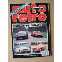 Auto Rétro n°93, Citroën 2cv, De Tomaso Pantera, Facel Vega III, Ferrari 308, Lancia Aurélia, Simca Aronde Grand Large
