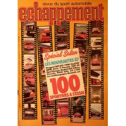 Échappement n°216, 100 sportives à l'essai, Salon 1986