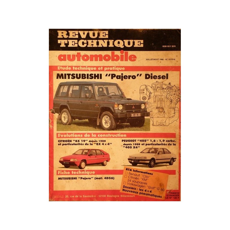 RTA Mitsubishi Pajero Diesel tous types