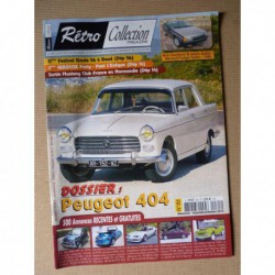Rétro Collection n°85, Peugeot 404 Grand Tourisme, Renault Fuego Turbo, Mustang Club de France