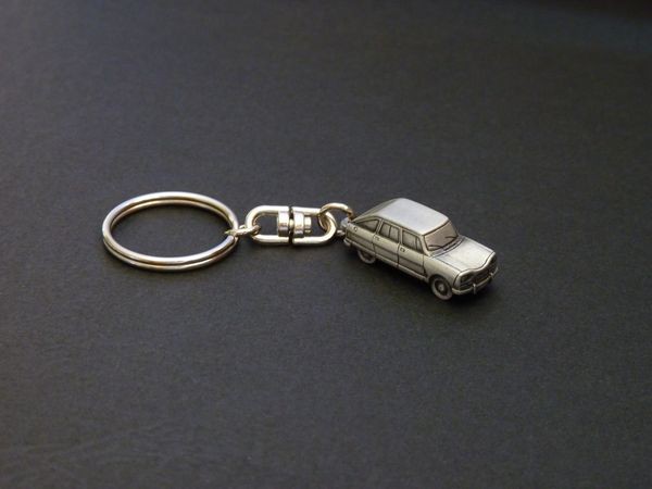 Porte-clés Citroën Ami 8 et Super break en étain 