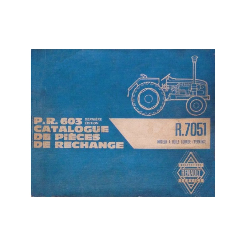 Renault D30, N71, E71 et V71 (R7051), catalogue de pièces