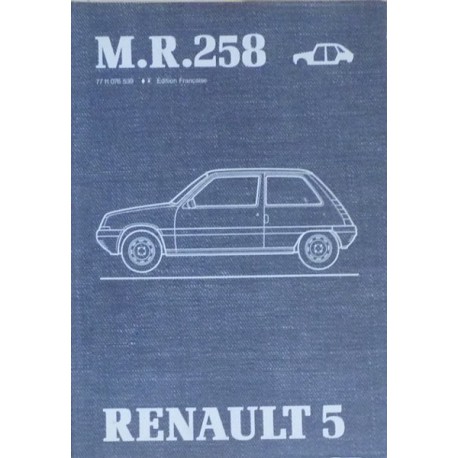 Renault Supercinq C400 à C403, manuel de réparation