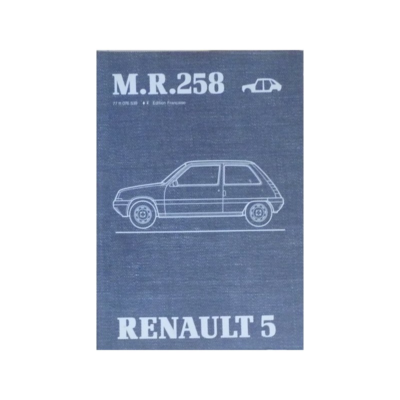 Renault Supercinq C400 à C403, manuel de réparation