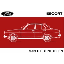 Ford Escort mk1, notice d'entretien