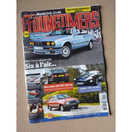 Youngtimers n°77, Jaguar XK X100, BMW 320iA, Mercedes 560SEC Koenig, Moskvich 2140