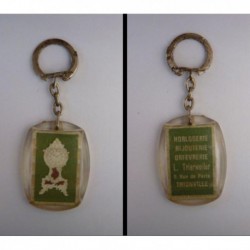 porte-clés pendule, horlogerie orfèvrerie Trierweiler, Thonville (pc)