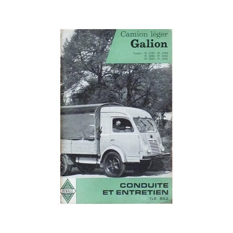 Renault Galion à moteur type 671, notice d'entretien