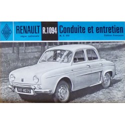 Renault Dauphine R1094, notice d'entretien