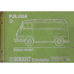 Renault Estafette R2136, R2137, catalogue de pièces