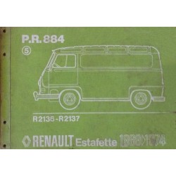 Renault Estafette R2136, R2137, catalogue de pièces