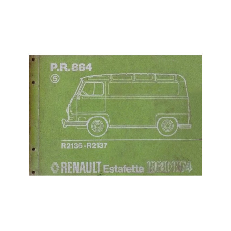 Renault Estafette R2136, R2137, catalogue de pièces