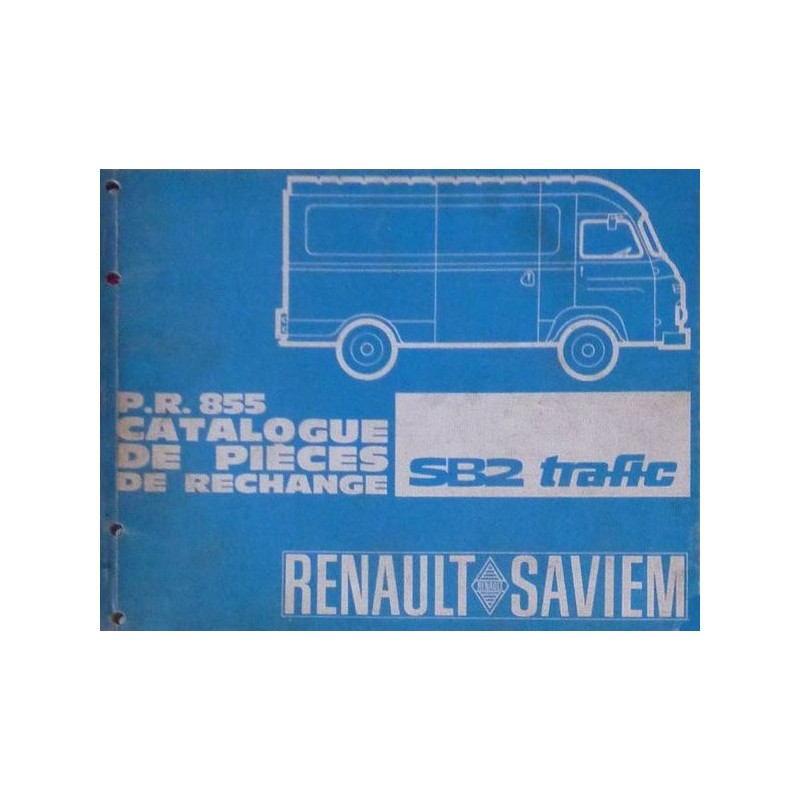 Renault Saviem SB2 Trafic et Alfa Romeo F20, catalogue de pièces