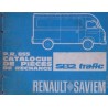 Renault Saviem SB2 Trafic et Alfa Romeo F20, catalogue de pièces