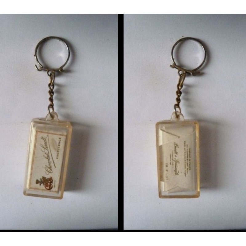 porte-clés chocolat Lindt Excellence, tablette blanche (pc)