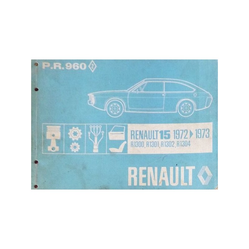 Renault 15, catalogue de pièces