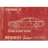 Renault Fuego R1360, R1362, R1363, catalogue de pièces