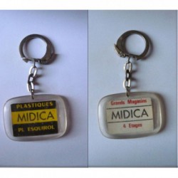 porte-clés plastiques Midica, place Esquirol (pc)