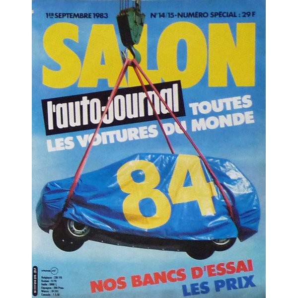 L'Auto Journal Spécial Salon 1998 - Toutes Les Voitures Du Monde - Essais