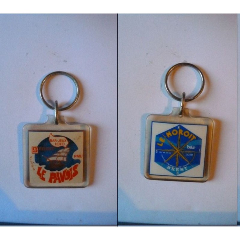 porte-clés Le Pavois, Le Noroit, bar loto PMU, Brest (pc)