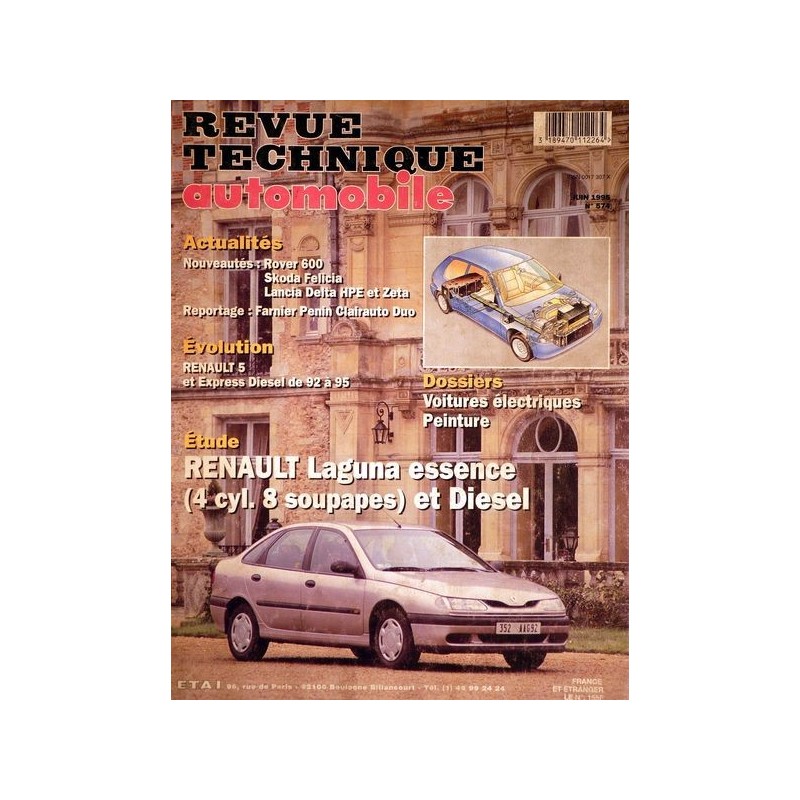 RTA Renault Laguna I essence et Diesel RTA Renault Laguna I essence et Diesel