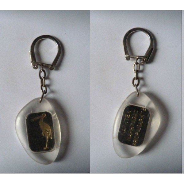 Porte-clés Cigogne Métal Bébé/enceinte - Porte-bonheur Dans Boîte Cadeau - Idéal Cadeau Naissance Ou Grossesse