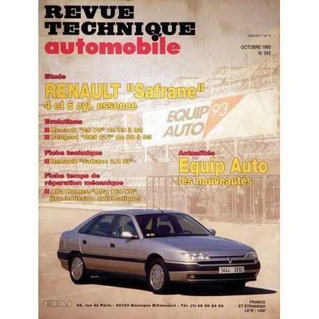 RTA Renault Safrane I essence 4 et 6 cyl.
