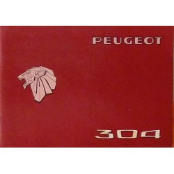 Peugeot 304 GL, SL, SLS, notice d'entretien