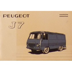 Peugeot J7 E et J7 F, notice d'entretien