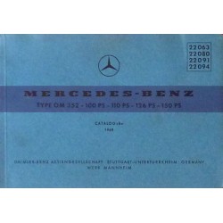 Mercedes OM 352, catalogue de pièces