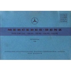 Mercedes OM 352, catalogue de pièces