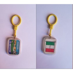 porte-clés fromage Le Métayer, drapeau Italie (pc)