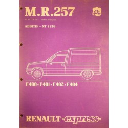 Renault Express, Manuel de réparation pièces spécifiques