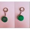 porte-clés Franco-Suisse fromage, bleu ciel vert (pc)