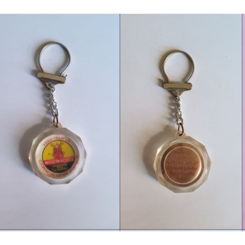 porte-clés Edam, Moulin Rouge, La Flèche, médaille 52 63 64 65 (pc)