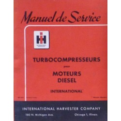 McCormick IH turbocompresseur de moteur Diesel, manuel de réparation