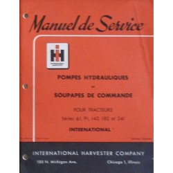 International pompe et soupapes de commande Hydreco, manuel de réparation