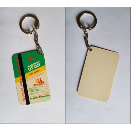porte-clés reproduction carte de transport Semtao, TAO Orléans (pc)