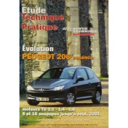 RTA Peugeot 206 essence 1.1, 1.4, 1.6